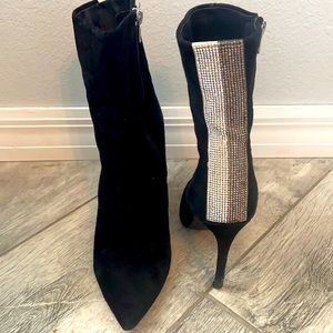 Steve Madden Wagu Suede Studded Rhinestone Boots- TWO DIFFERENT SIZES